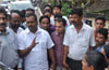 Health minister Khader, DC Prakash visit flood hit areas